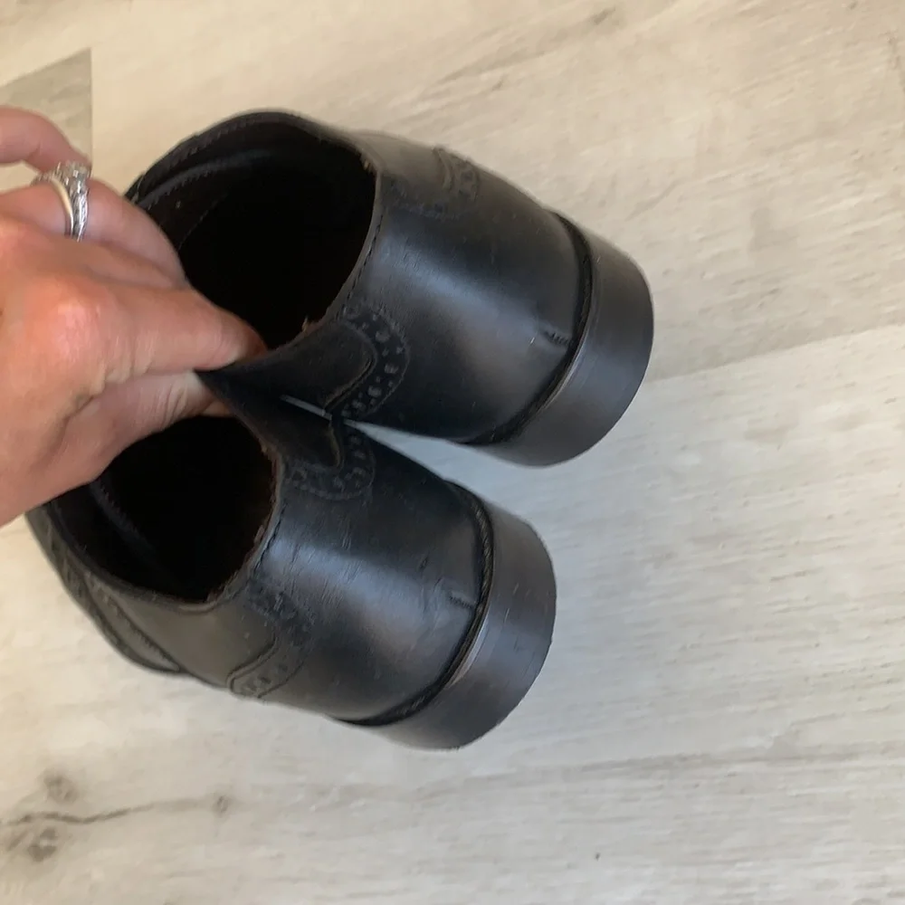 Bruno Magli Black‎ Wingtip Alvar Shoes leather